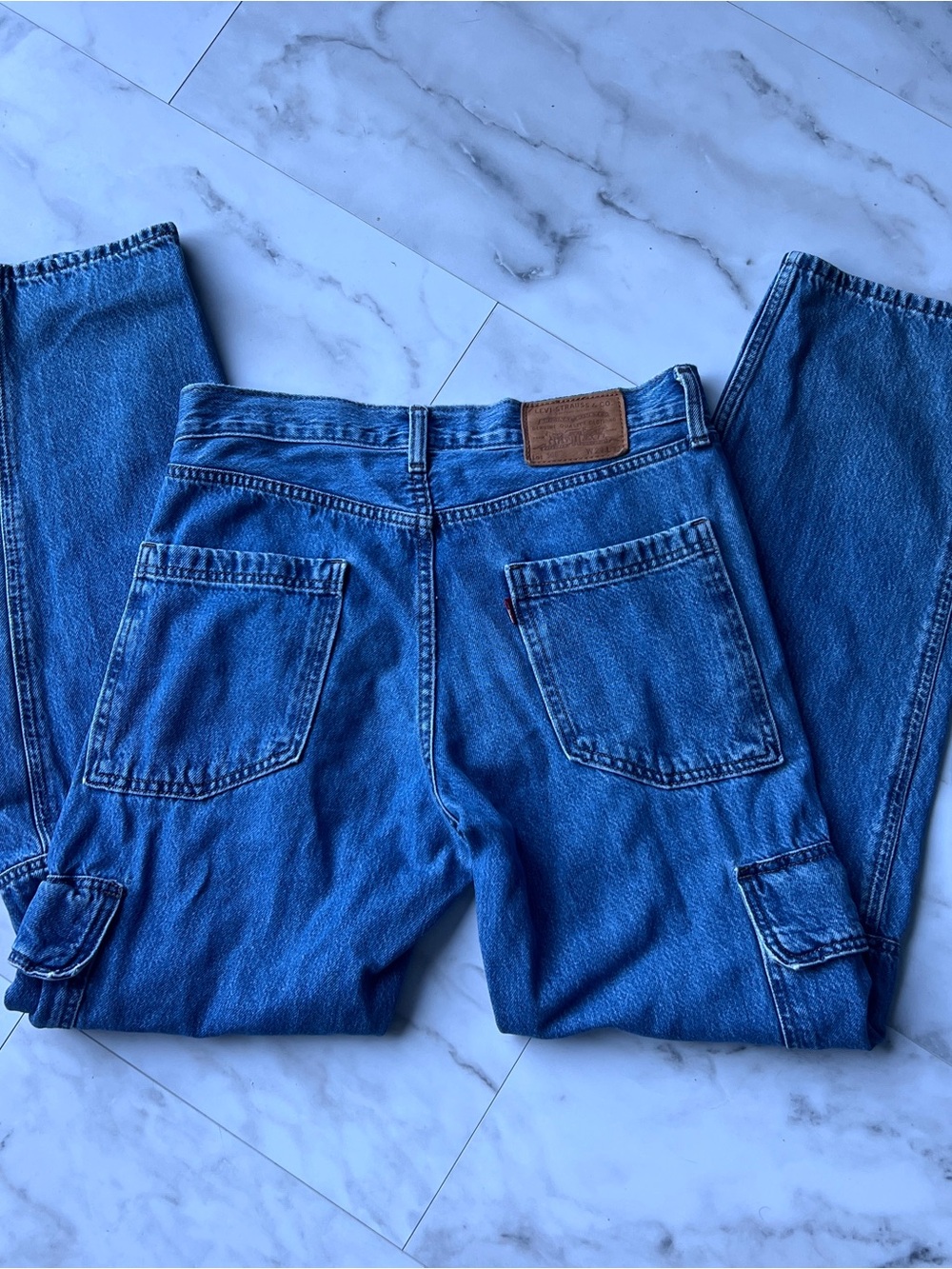 Levi's Premium Lot 568 Cargo Jeans  Big E  Mens 29x32